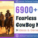 Cowboy Name Generator