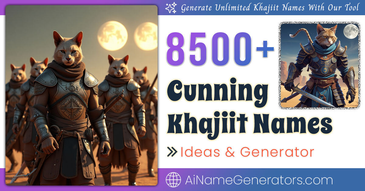 Khajiit Name Generator
