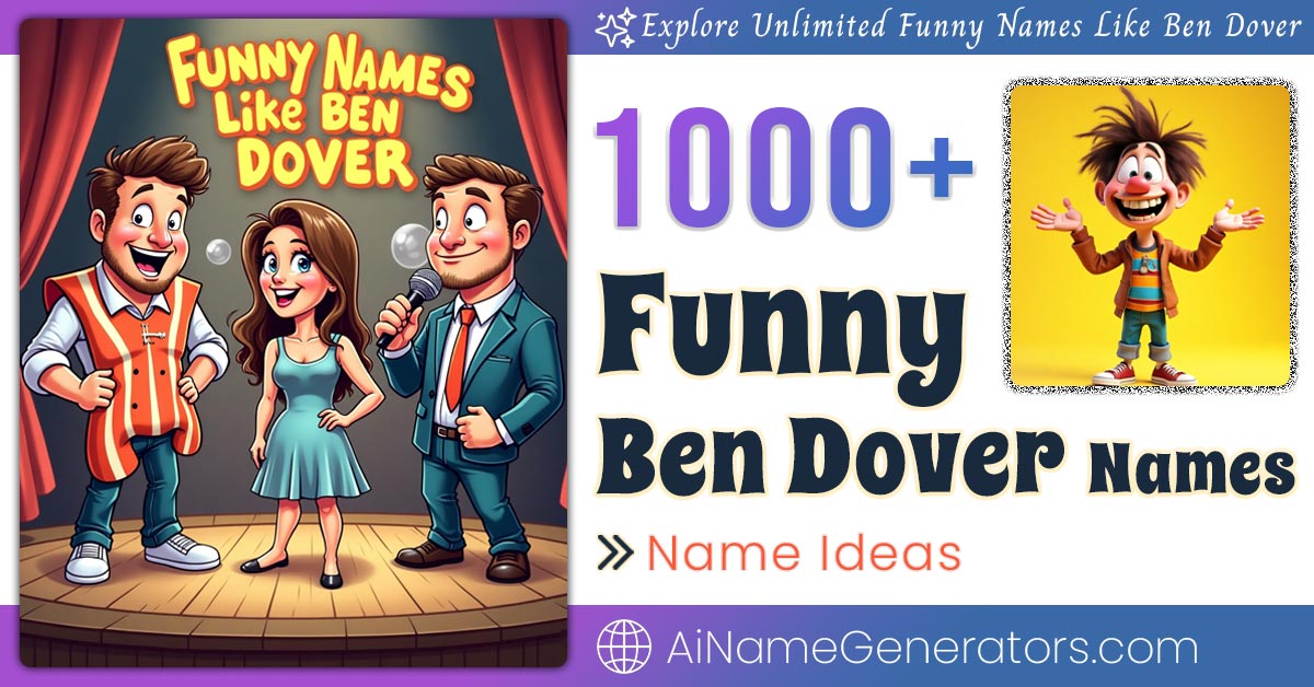 Funny Names Like Ben Dover