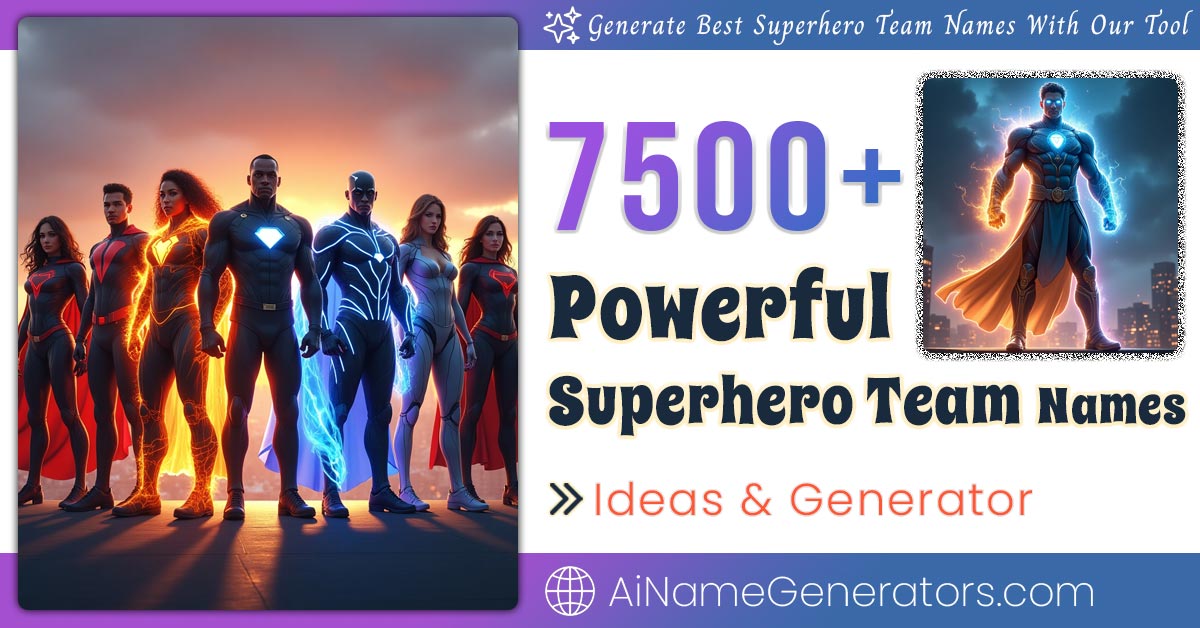 Superhero Team Name Generator